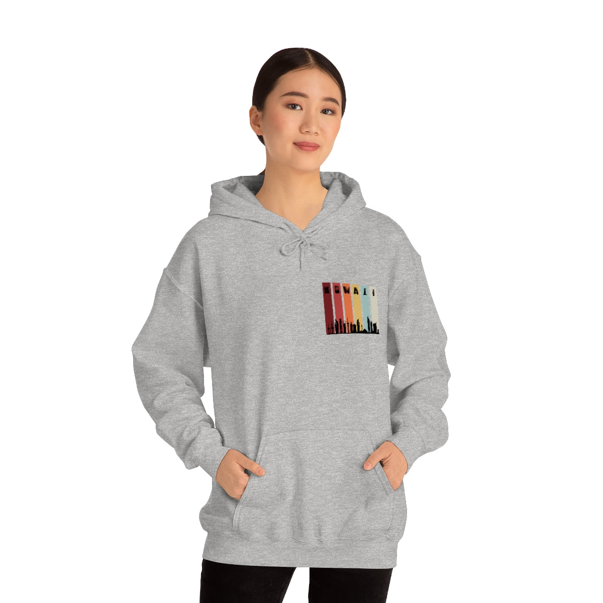 Double Sided Print Hoodie - Kuwait Sky Line