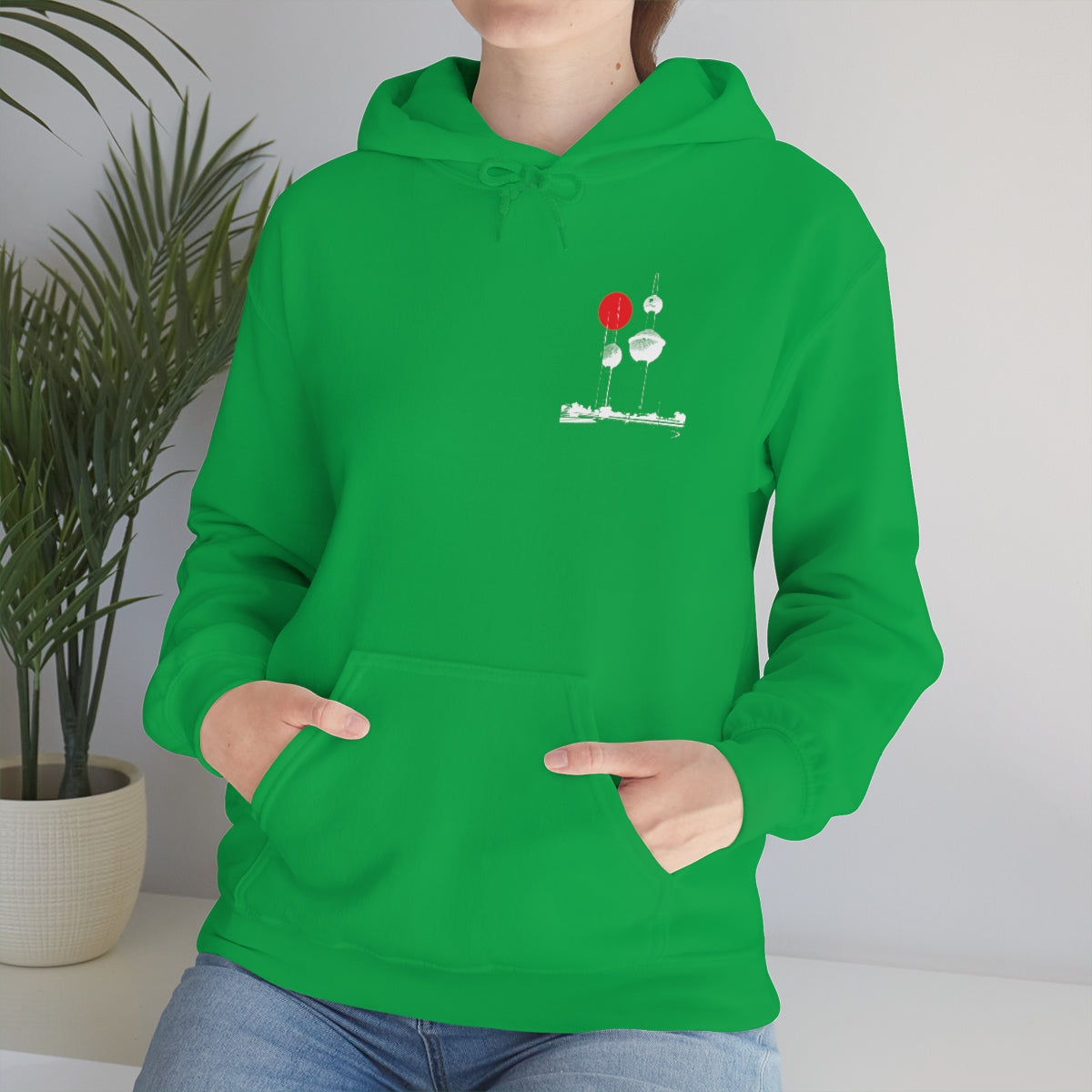 Double Sided Print Hoodie - Kuwait Towers