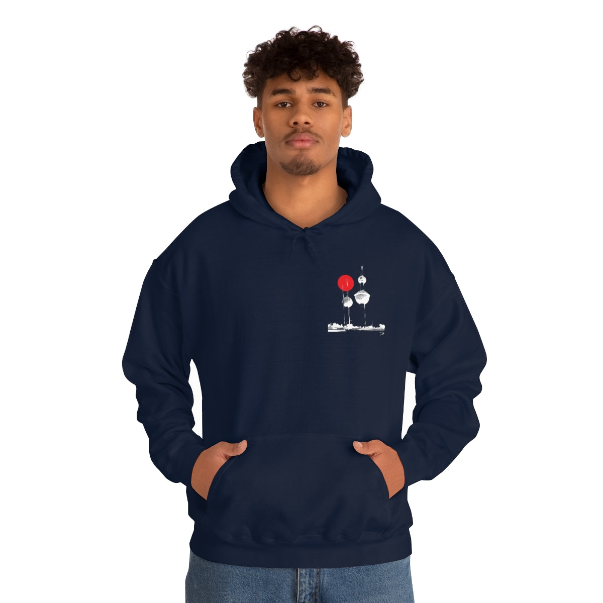 Double Sided Print Hoodie - Kuwait Towers