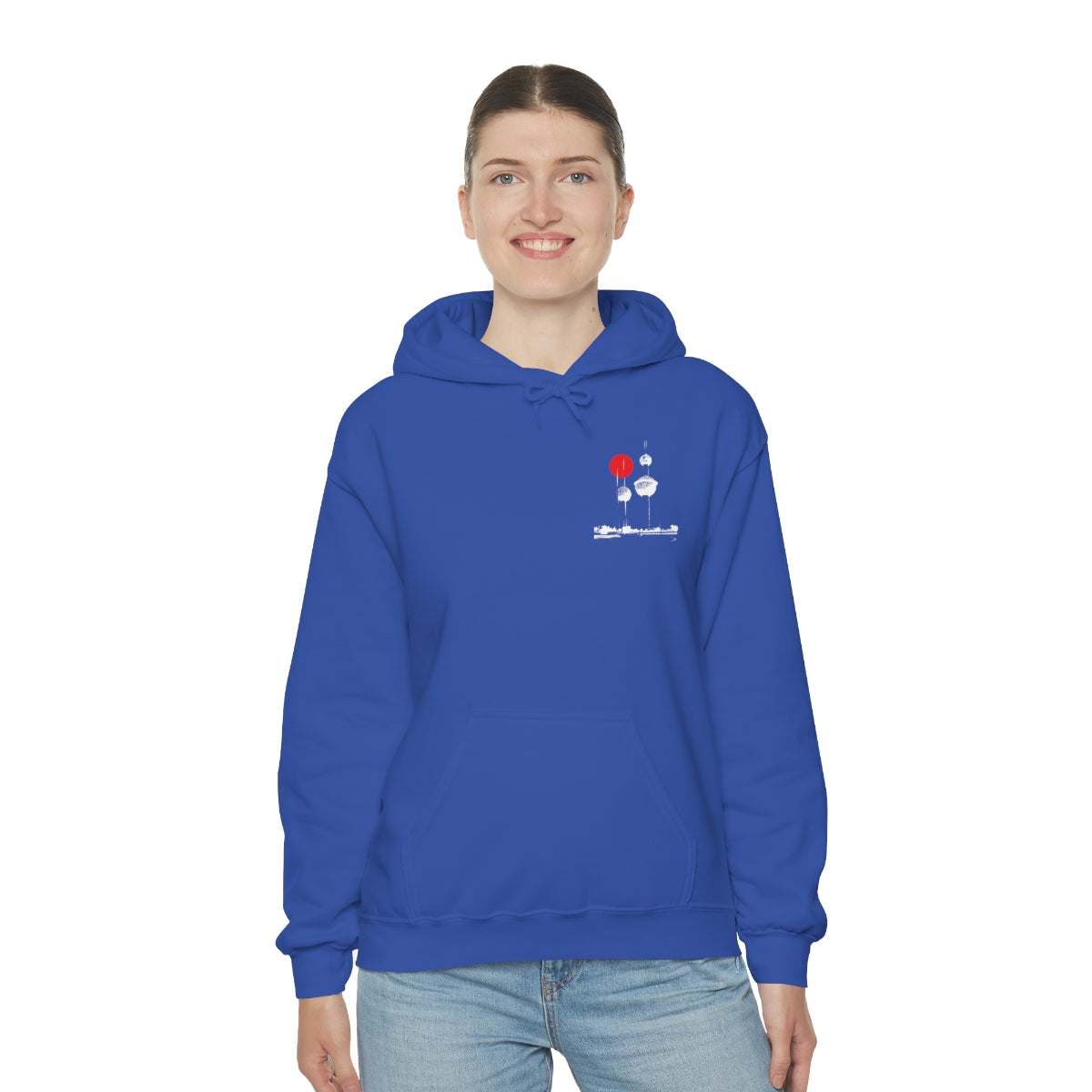 Double Sided Print Hoodie - Kuwait Towers