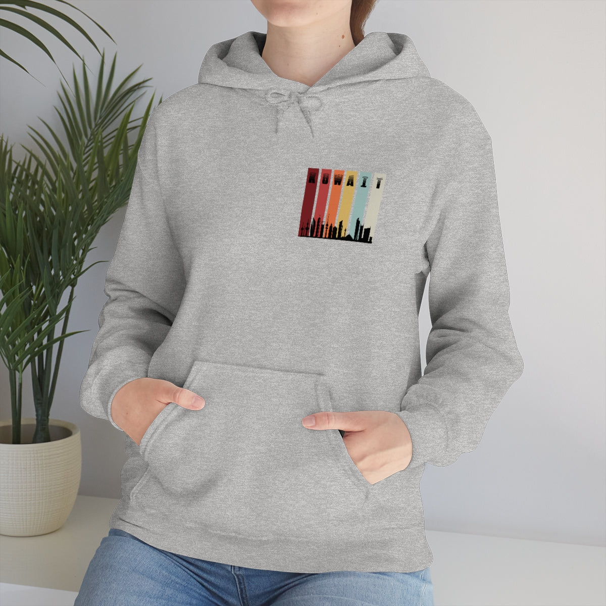 Double Sided Print Hoodie - Kuwait Sky Line