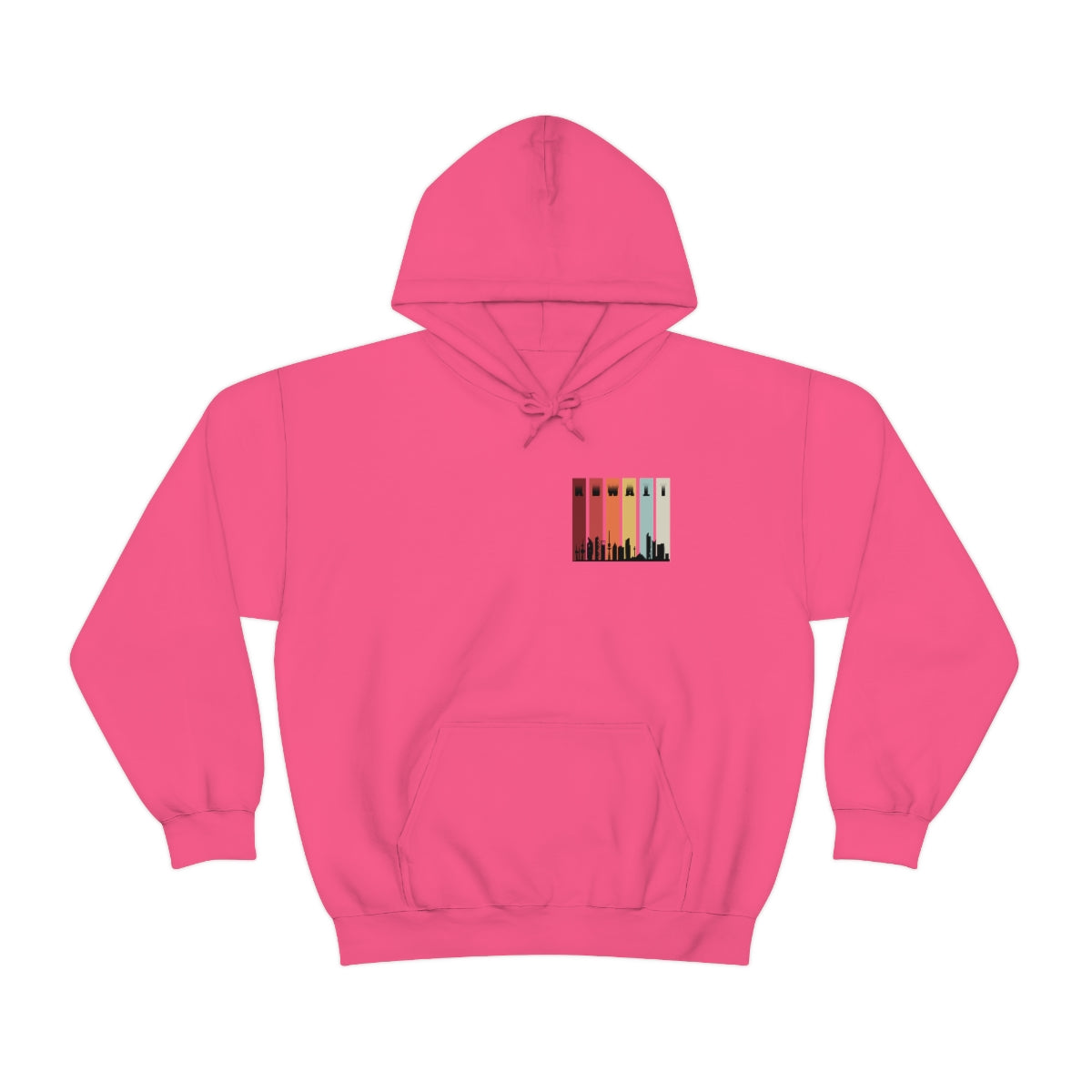 Double Sided Print Hoodie - Kuwait Sky Line