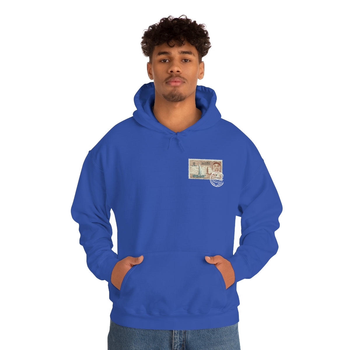 Double Sided Print Hoodie - Kuwait Stamp