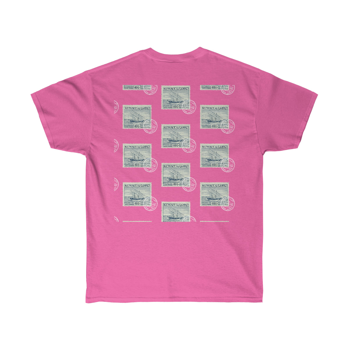 Double Sided Print Tee - Kuwait Stamp