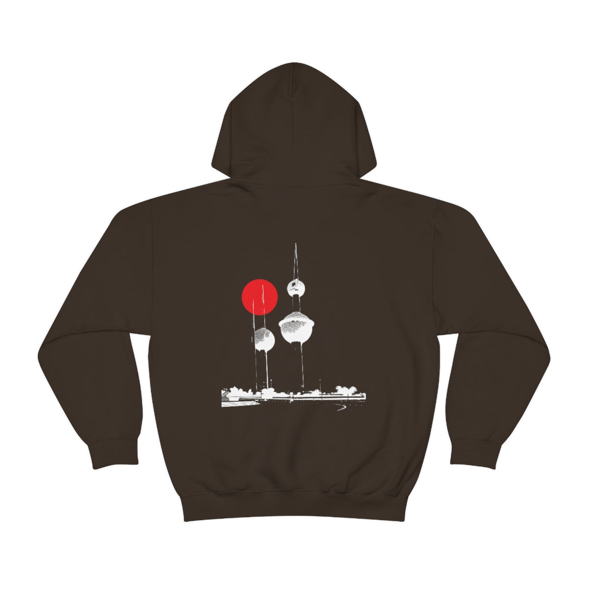 Double Sided Print Hoodie - Kuwait Towers