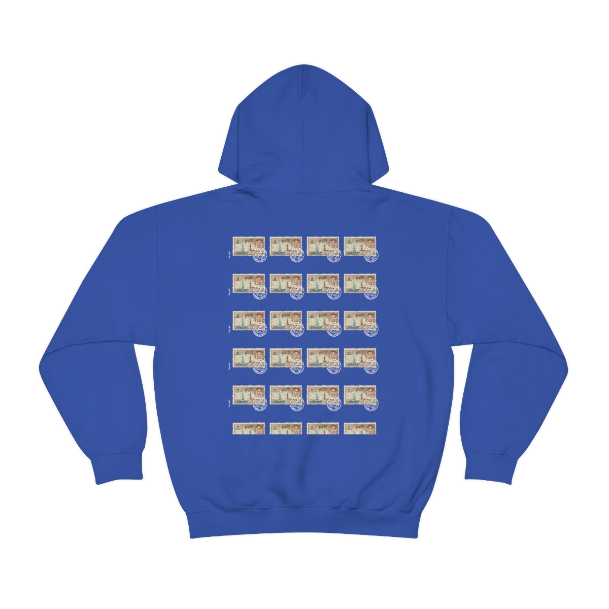 Double Sided Print Hoodie - Kuwait Stamp