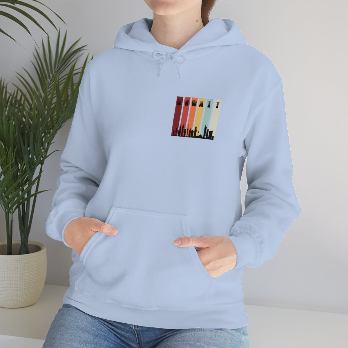 Double Sided Print Hoodie - Kuwait Sky Line