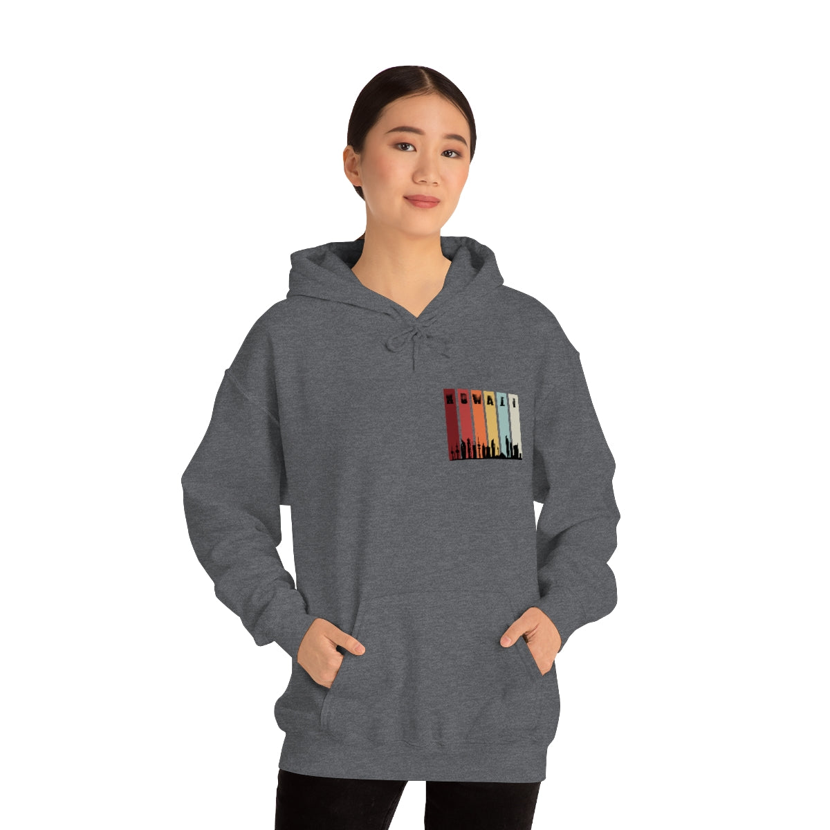 Double Sided Print Hoodie - Kuwait Sky Line