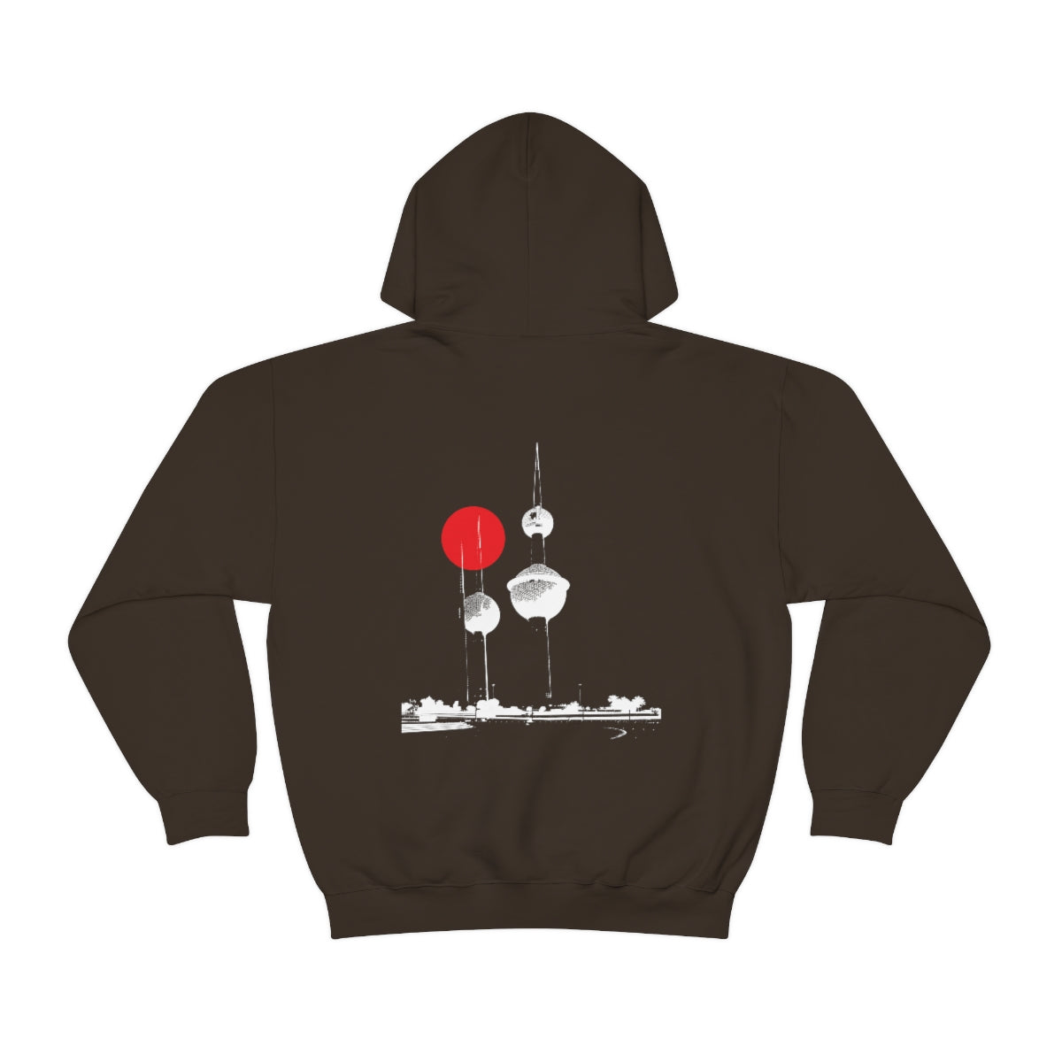 Double Sided Print Hoodie - Kuwait Towers