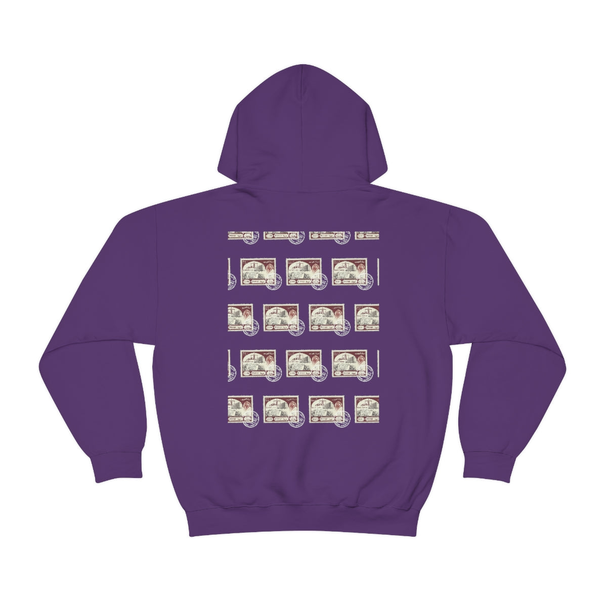 Double Sided Print Hoodie - Kuwait Stamp