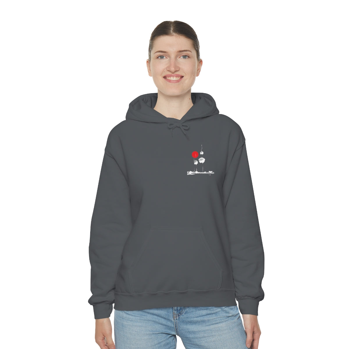 Double Sided Print Hoodie - Kuwait Towers