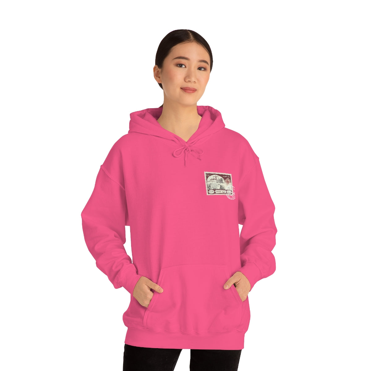 Double Sided Print Hoodie - Kuwait Stamp