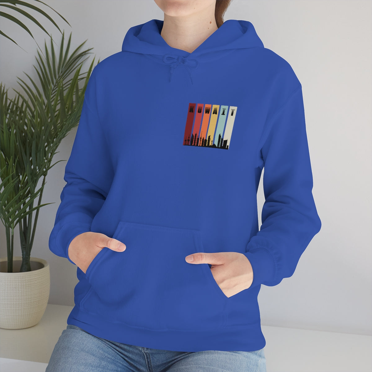 Double Sided Print Hoodie - Kuwait Sky Line