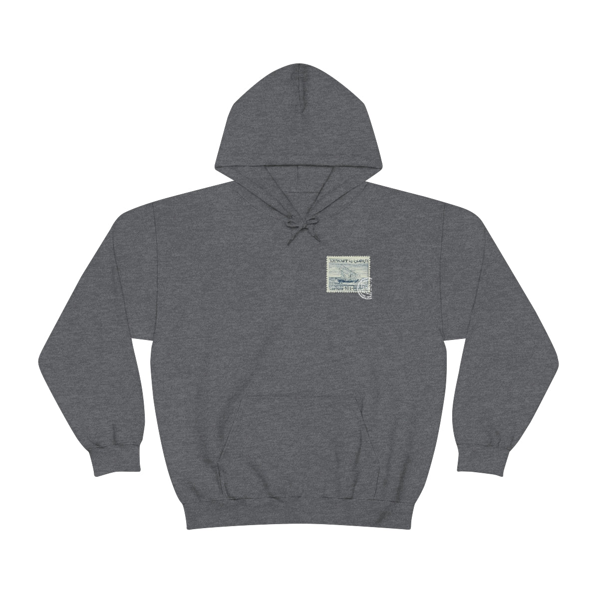 Double Sided Print Hoodie - Kuwait Stamp