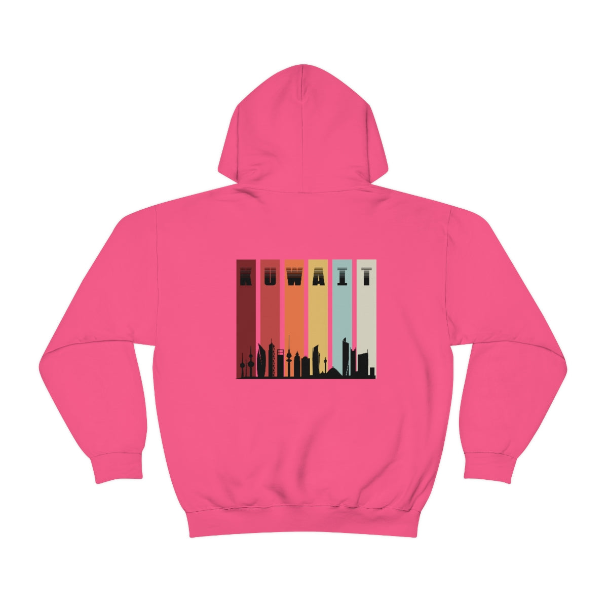 Double Sided Print Hoodie - Kuwait Sky Line