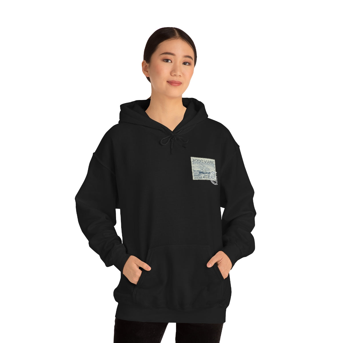 Double Sided Print Hoodie - Kuwait Stamp