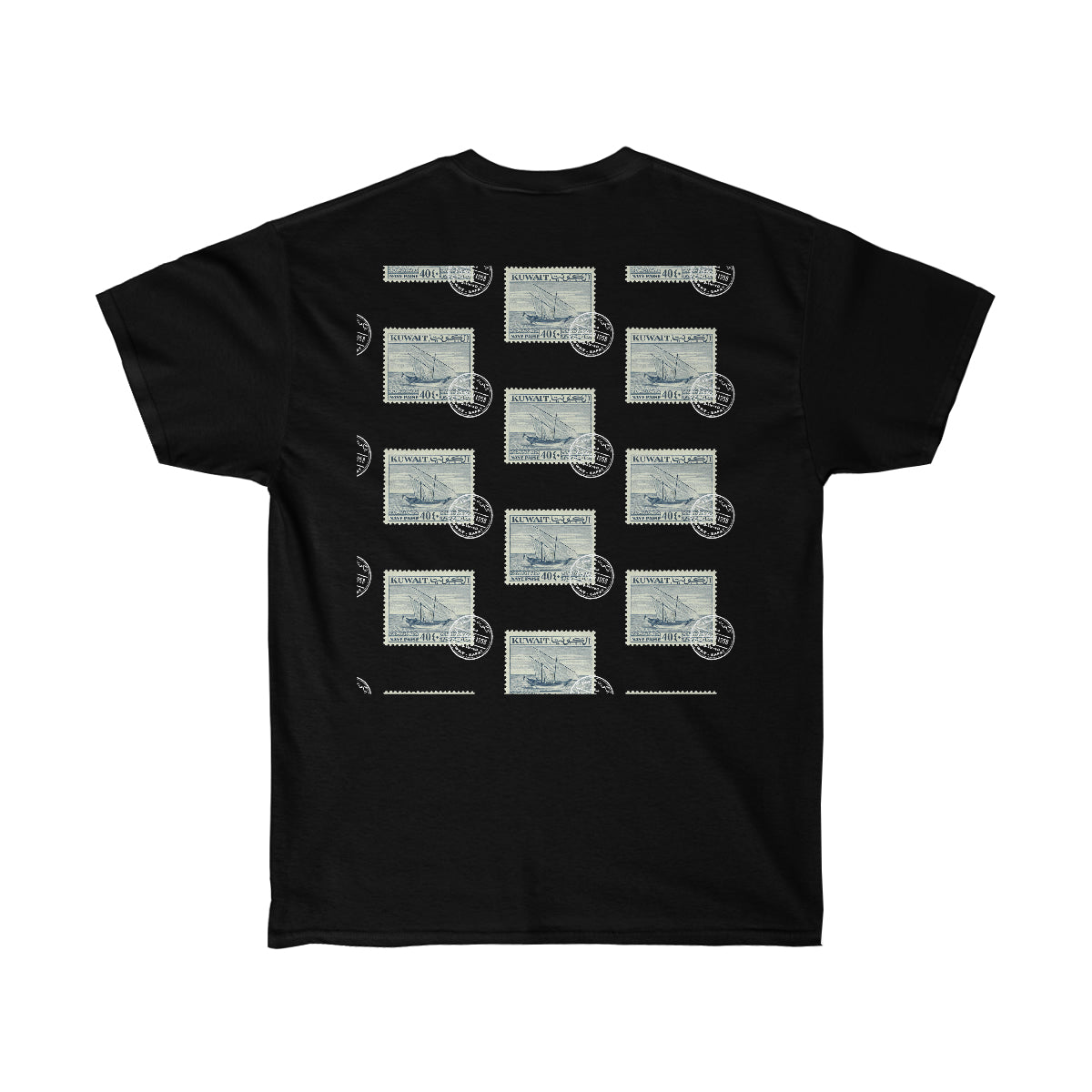 Double Sided Print Tee - Kuwait Stamp