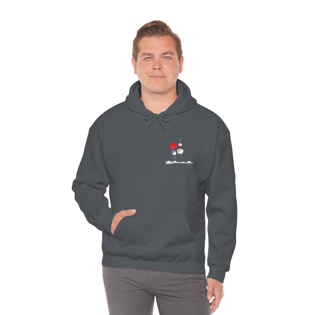 Double Sided Print Hoodie - Kuwait Towers