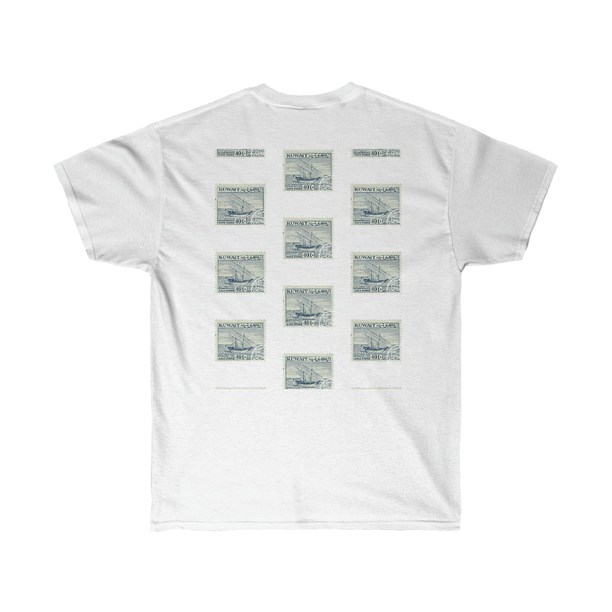 Double Sided Print Tee - Kuwait Stamp