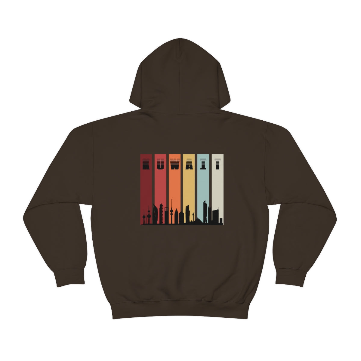 Double Sided Print Hoodie - Kuwait Sky Line