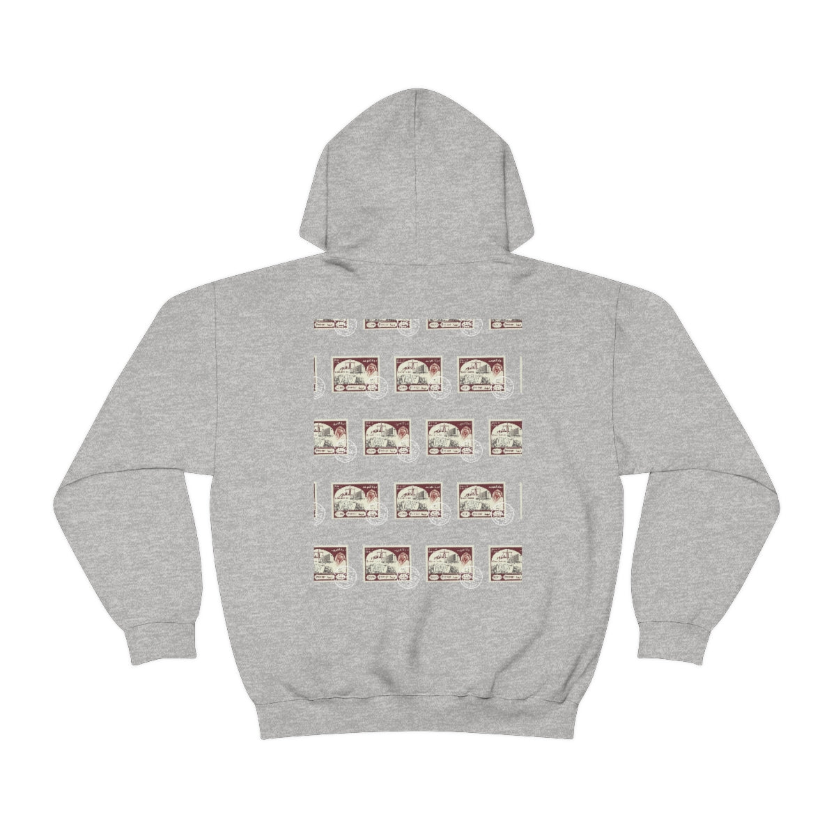 Double Sided Print Hoodie - Kuwait Stamp