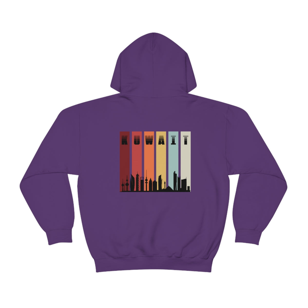 Double Sided Print Hoodie - Kuwait Sky Line