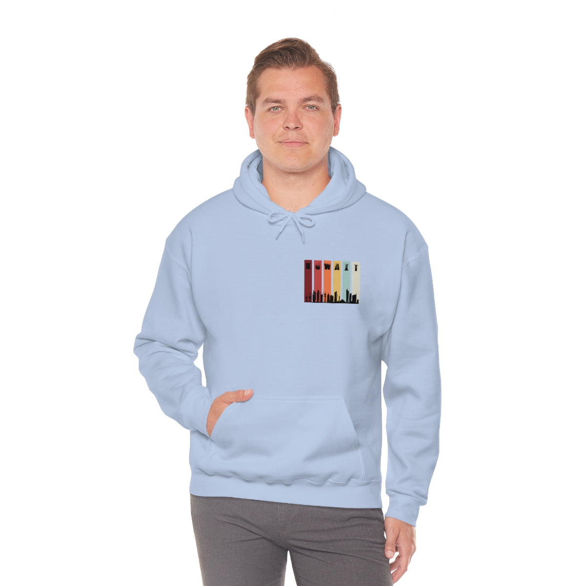 Double Sided Print Hoodie - Kuwait Sky Line