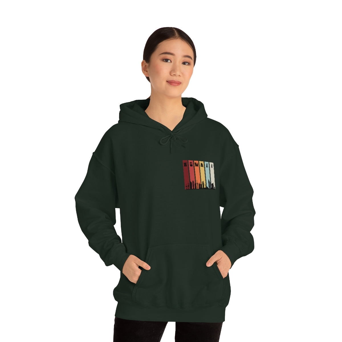 Double Sided Print Hoodie - Kuwait Sky Line