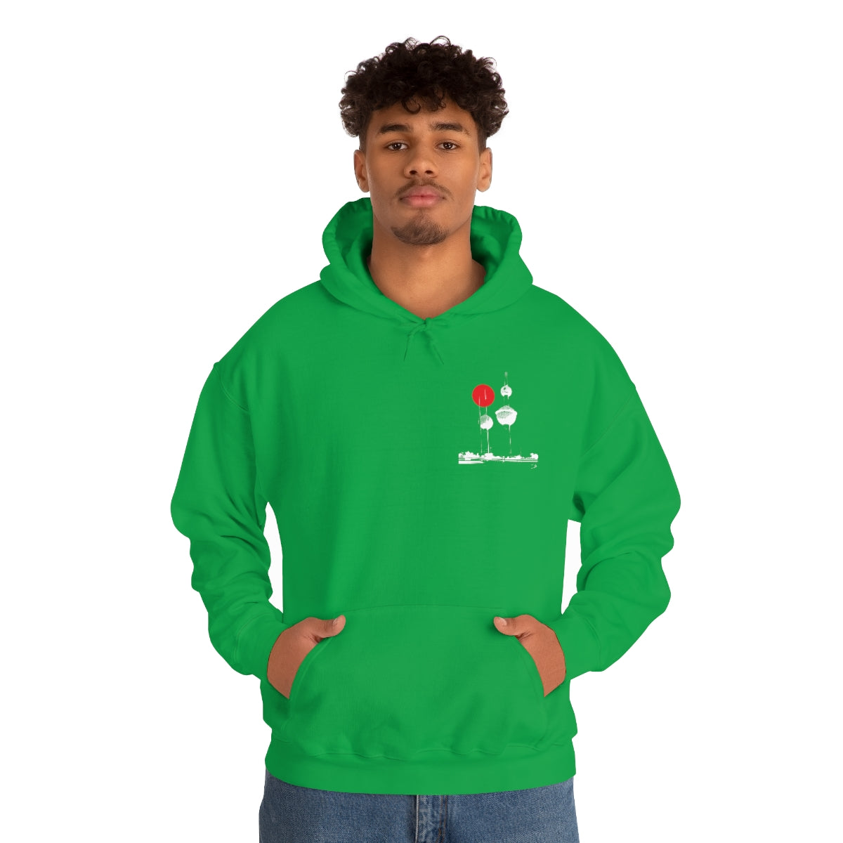 Double Sided Print Hoodie - Kuwait Towers