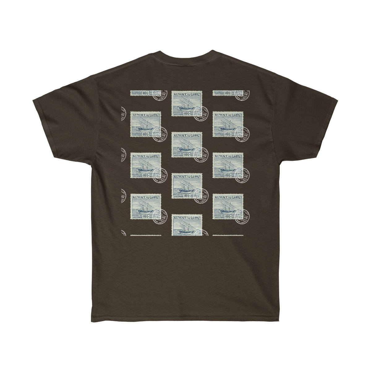 Double Sided Print Tee - Kuwait Stamp