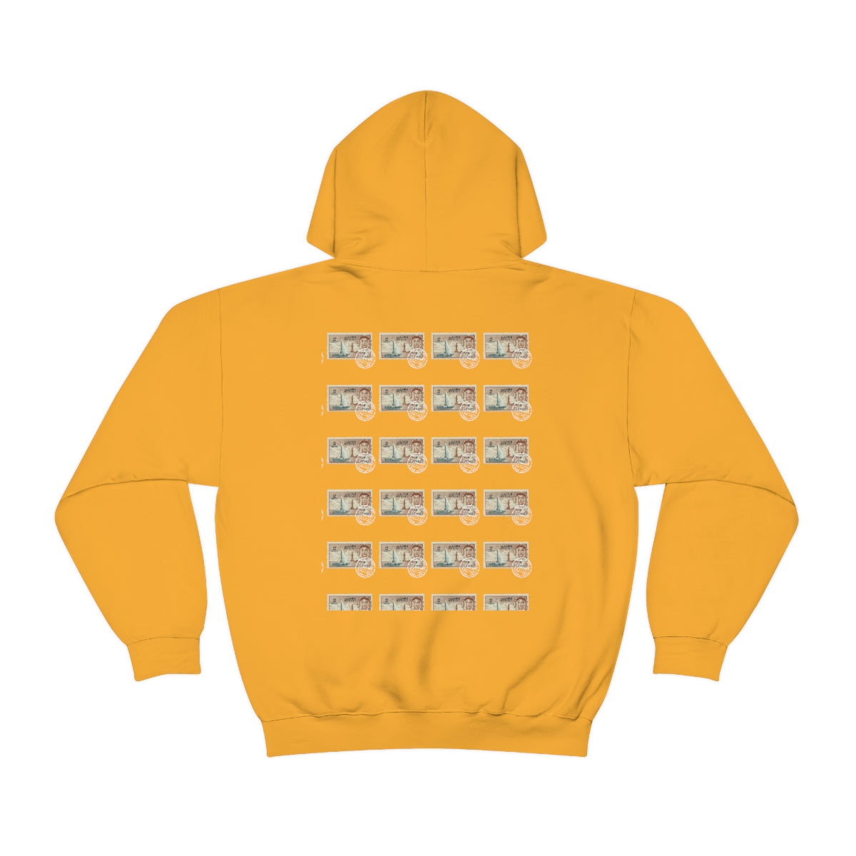 Double Sided Print Hoodie - Kuwait Stamp