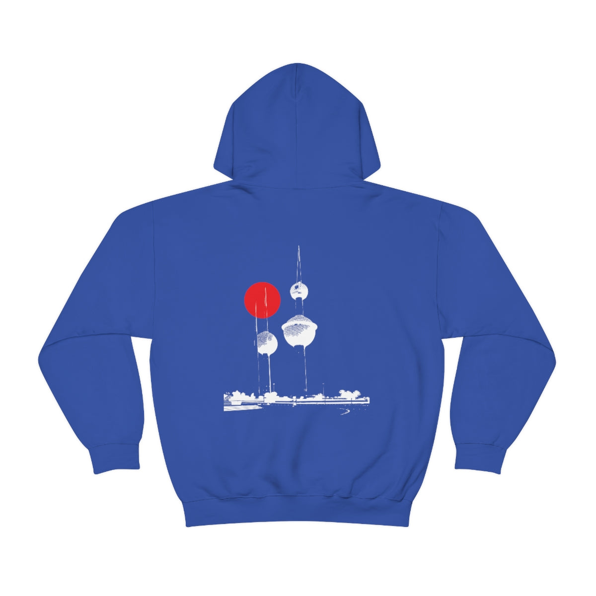 Double Sided Print Hoodie - Kuwait Towers