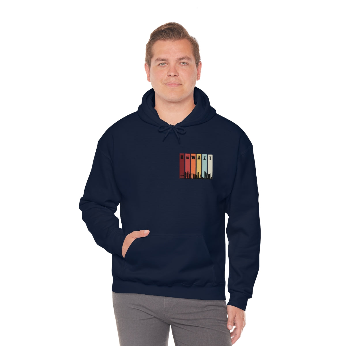 Double Sided Print Hoodie - Kuwait Sky Line