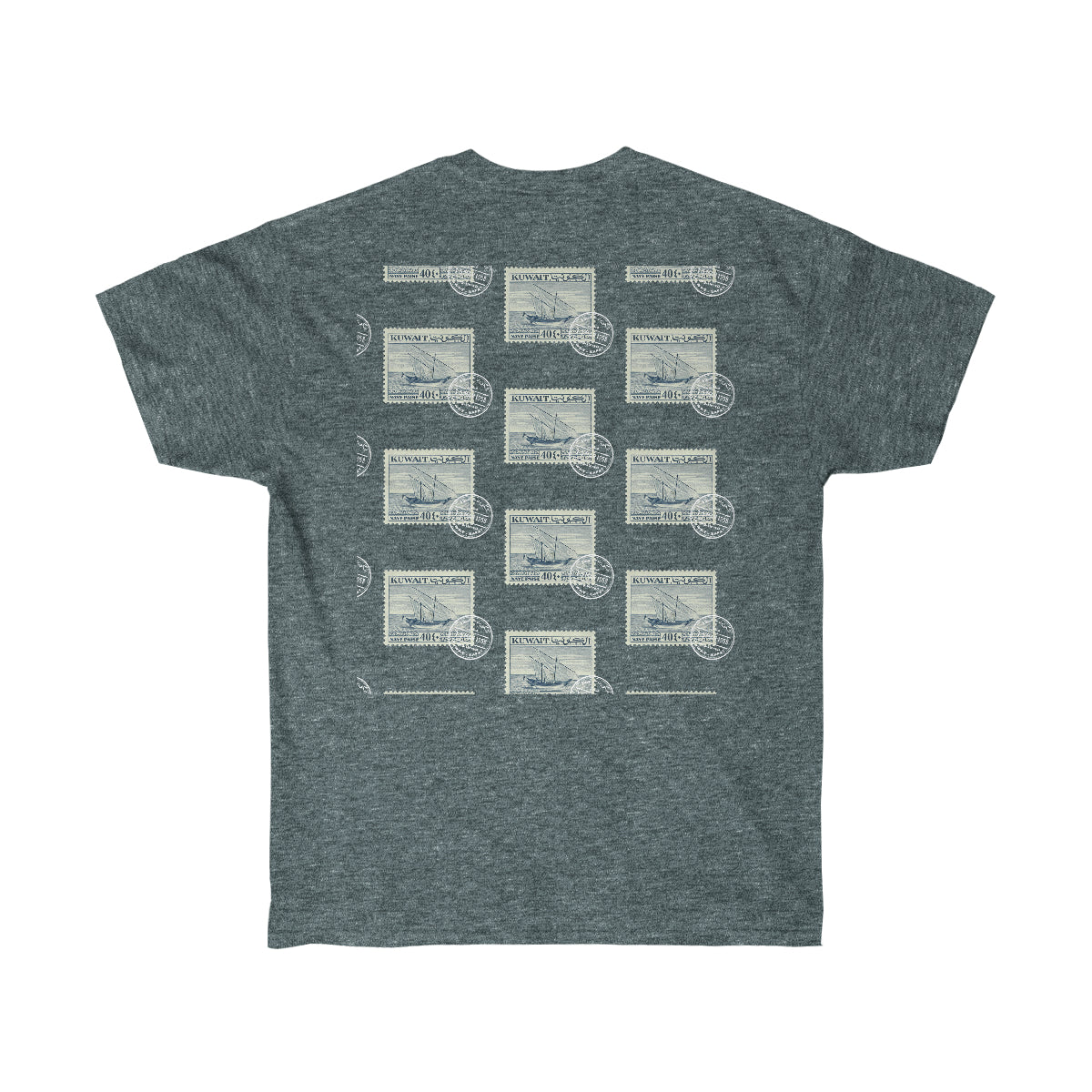 Double Sided Print Tee - Kuwait Stamp