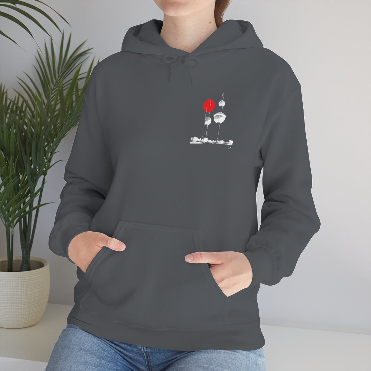 Double Sided Print Hoodie - Kuwait Towers