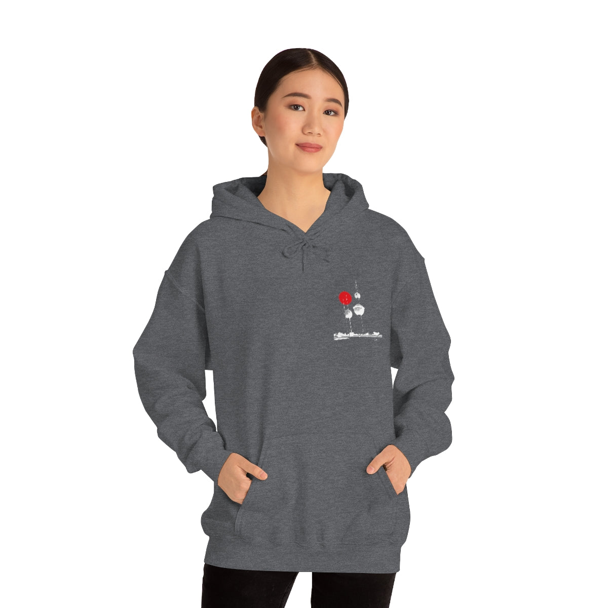 Double Sided Print Hoodie - Kuwait Towers