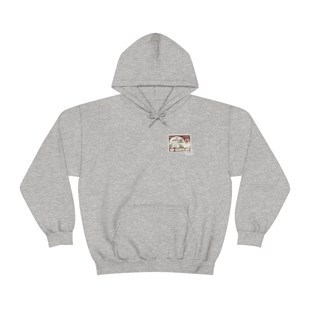 Double Sided Print Hoodie - Kuwait Stamp