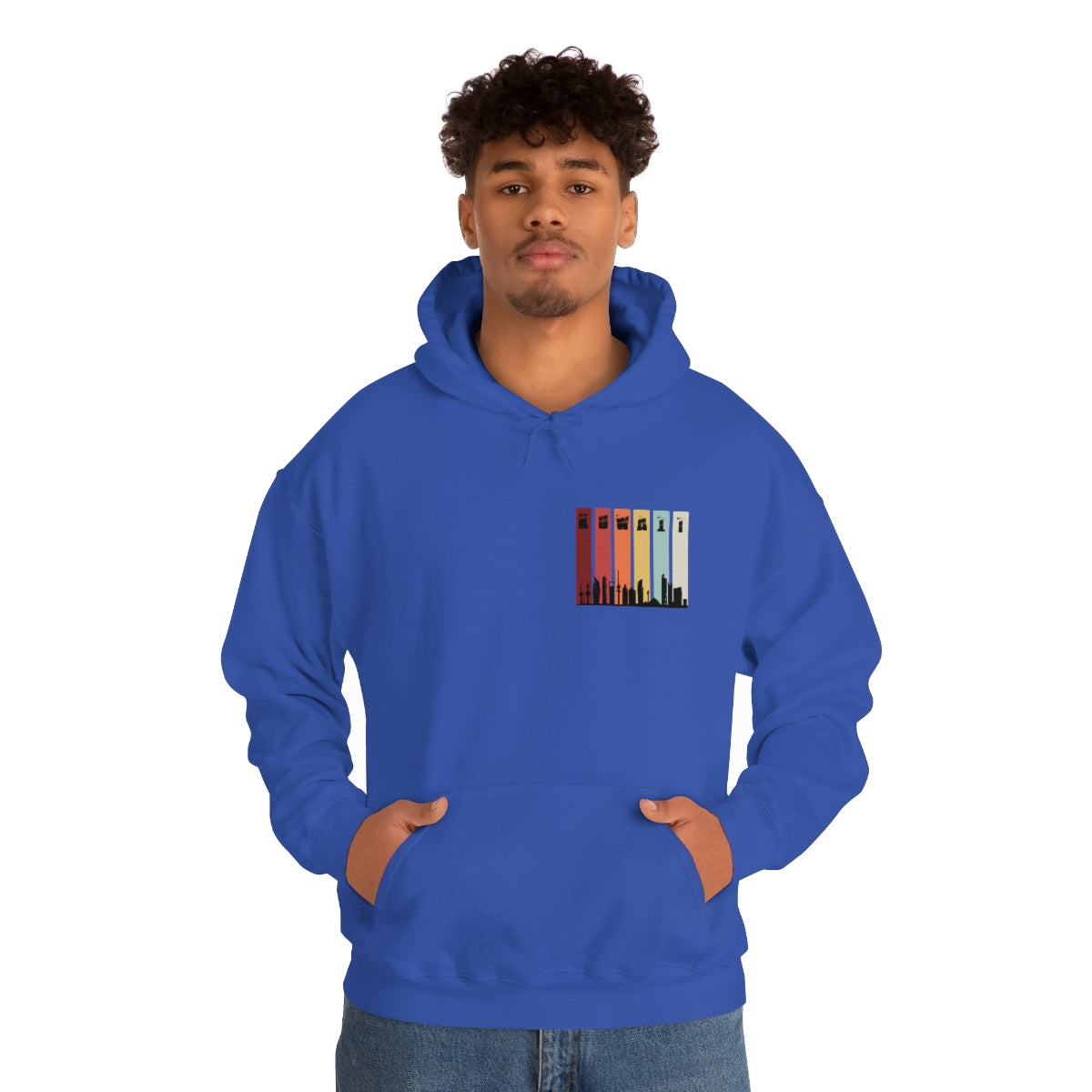 Double Sided Print Hoodie - Kuwait Sky Line