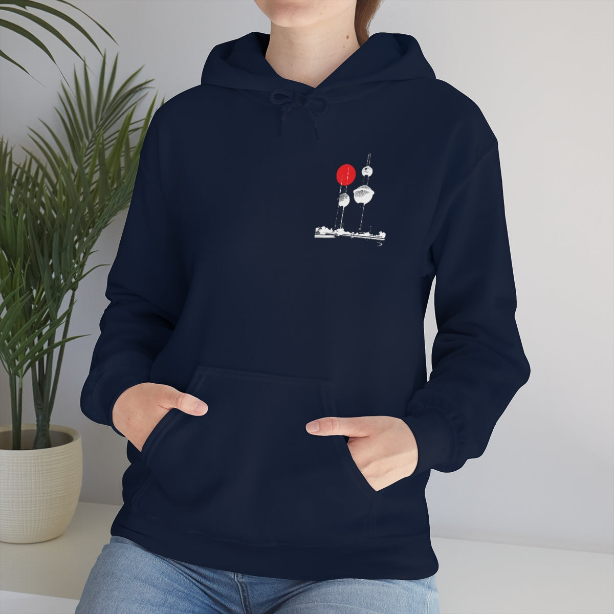 Double Sided Print Hoodie - Kuwait Towers