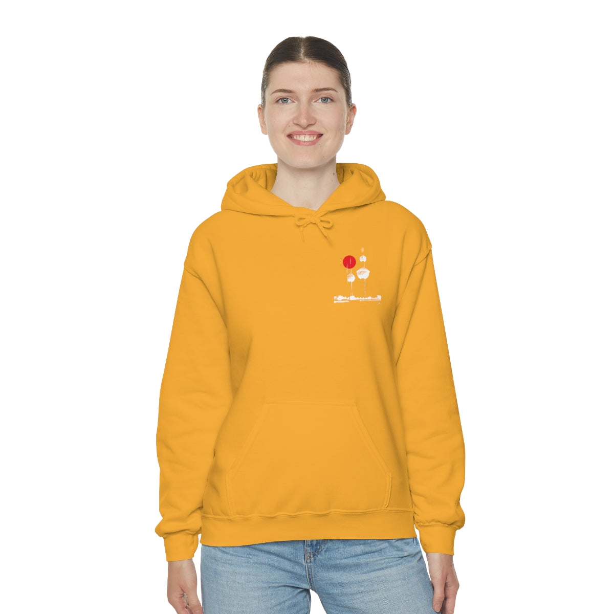 Double Sided Print Hoodie - Kuwait Towers