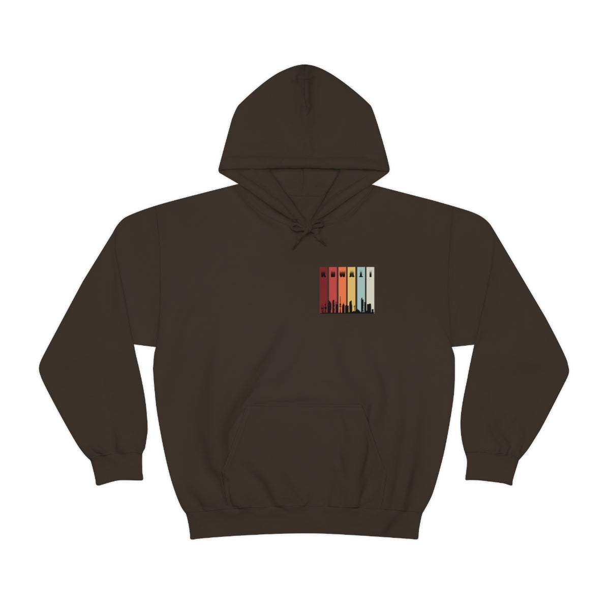 Double Sided Print Hoodie - Kuwait Sky Line