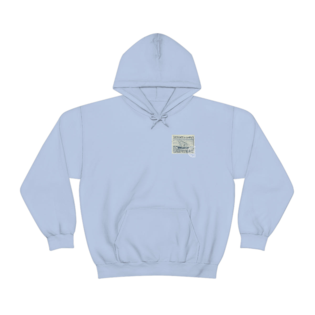 Double Sided Print Hoodie - Kuwait Stamp